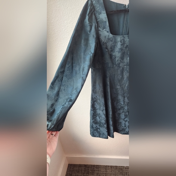 Sachin & Babi x Dillard's NWT Emerald Long Sleeve Mini Baby Doll  Dres… - Picture 4 of 7